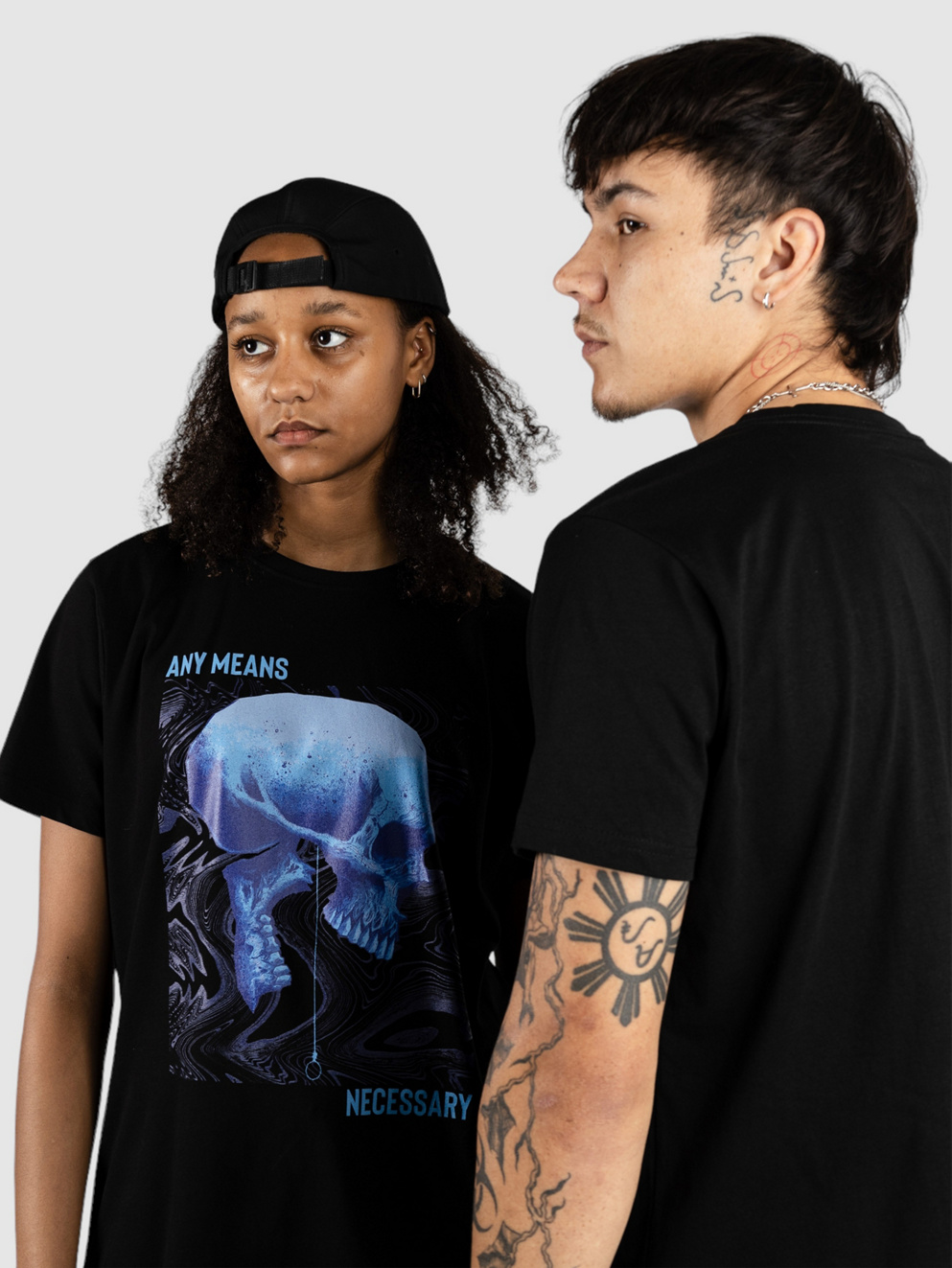 Any Means Necessary Looming Death T-Shirt black