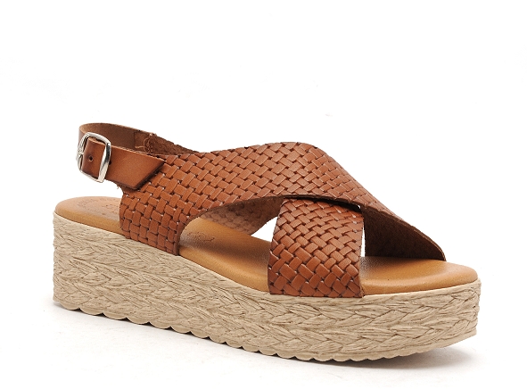 Eva frutos nu pieds talons femme 714 marron
