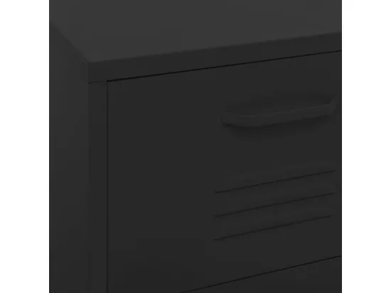 Armoire de rangement Noir 42,5x35x101,5 cm Acier