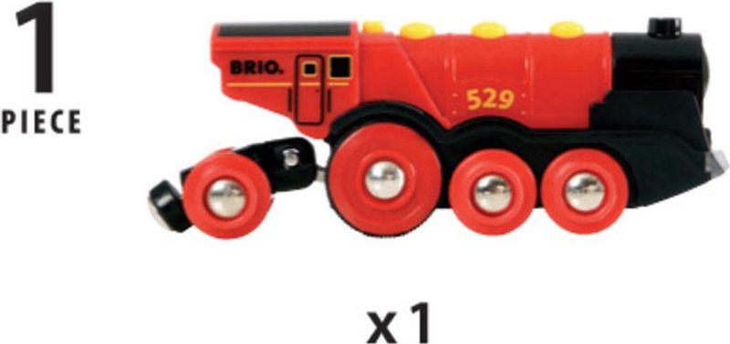 BRIO Rode locomotief op batterijen - 33592