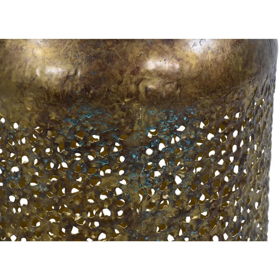 Lesi Living Lantaarn/windlicht - Oosters - metaal - 20 x 32 cm