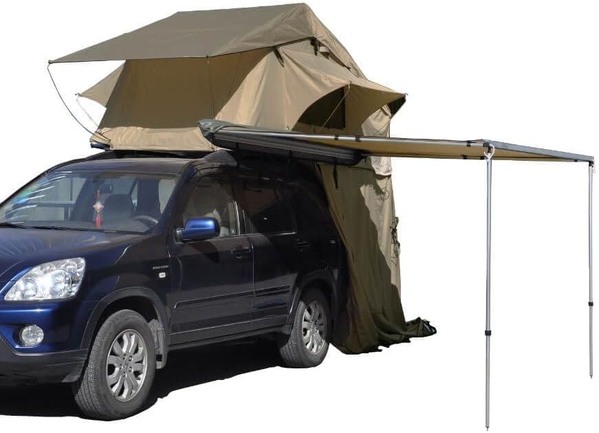 Prime Tech Fahrzeug-Markise 250x200x210 cm grau, auch für Dachzelte – Diverse Modelle