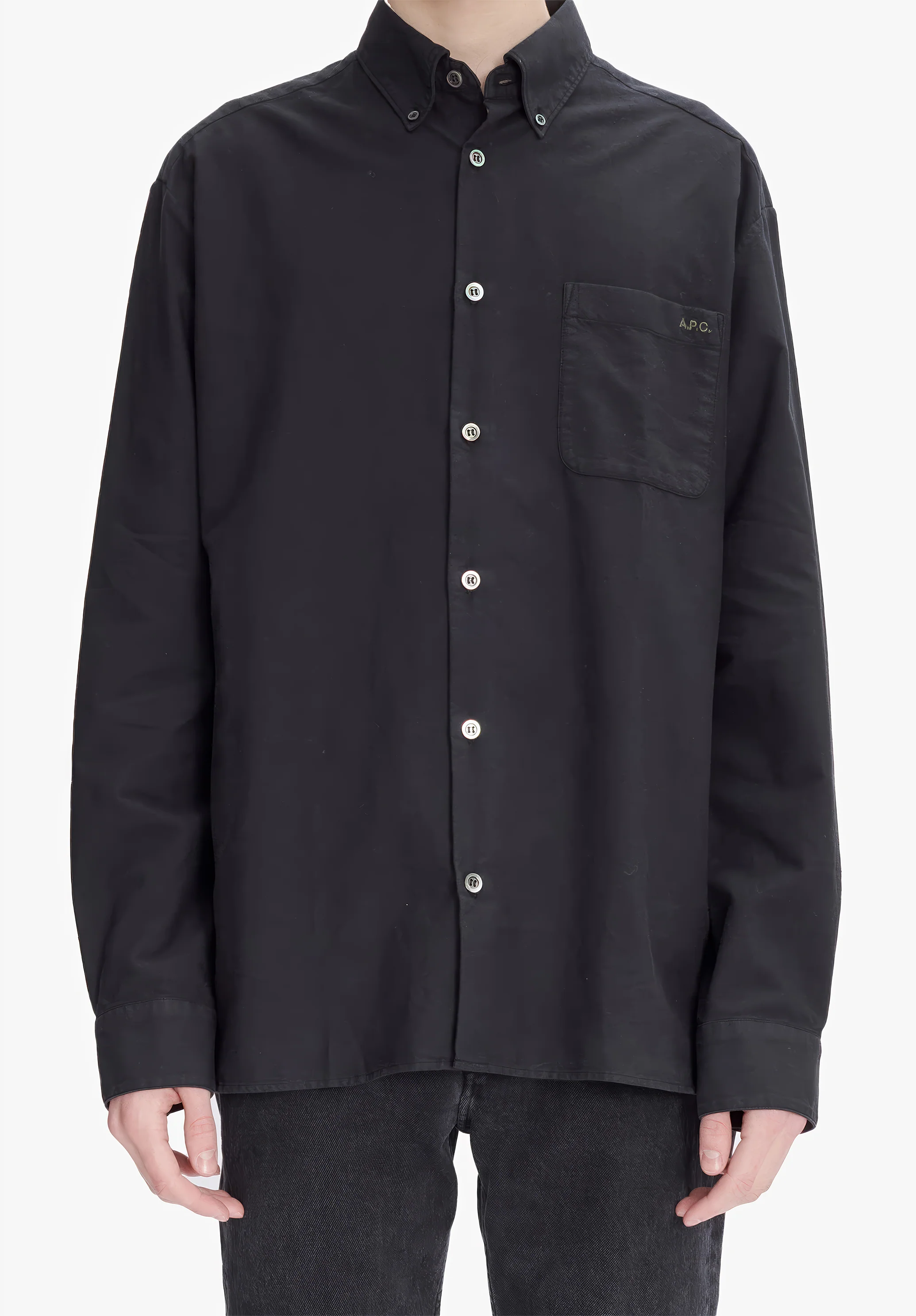 chemise mateo logo - Noir