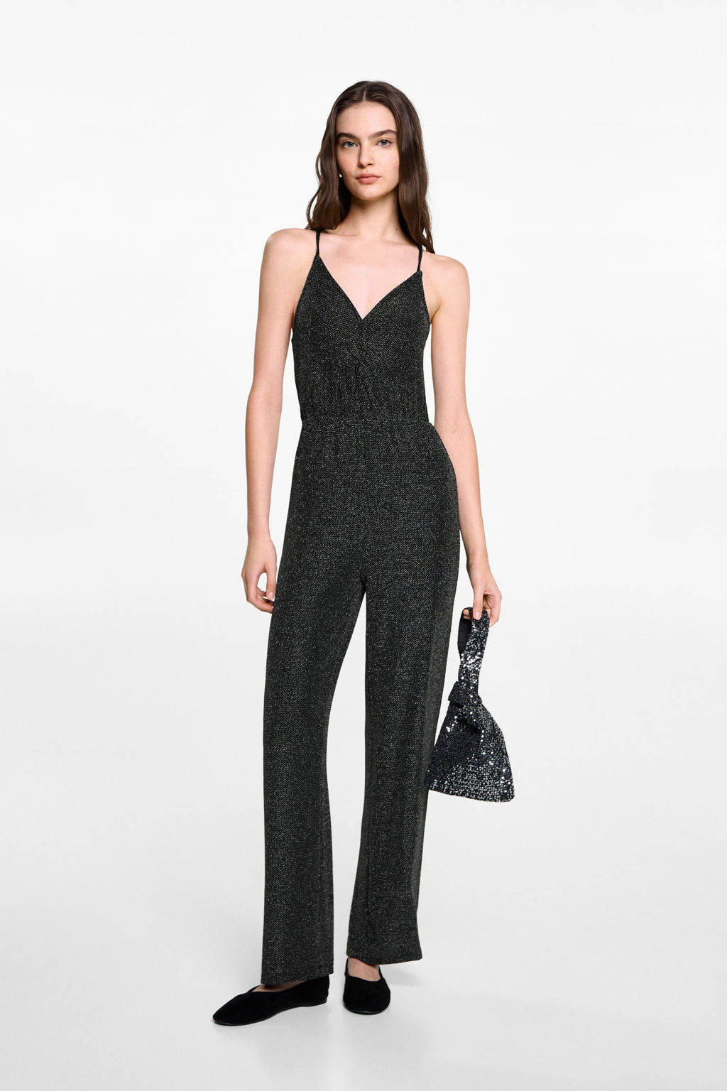 MANGO TEEN jumpsuit zwart
