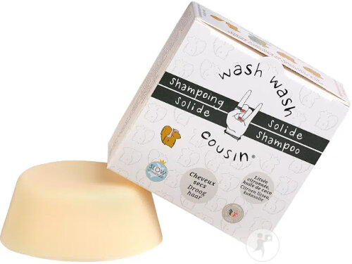 Wash Wash Cousin Shampoing Solide Cheveux Secs 70g