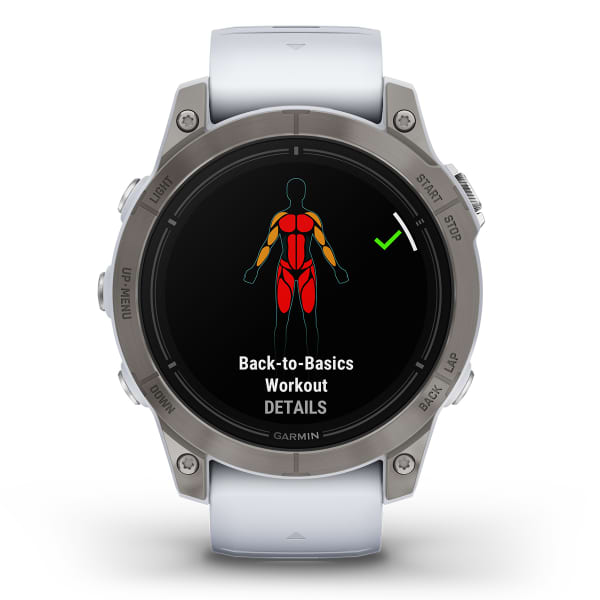 Montre cardio GPS GARMIN EPIX PRO (G2) 47MM SAPPHIRE SAPPHIRE/TITANE WHITE
