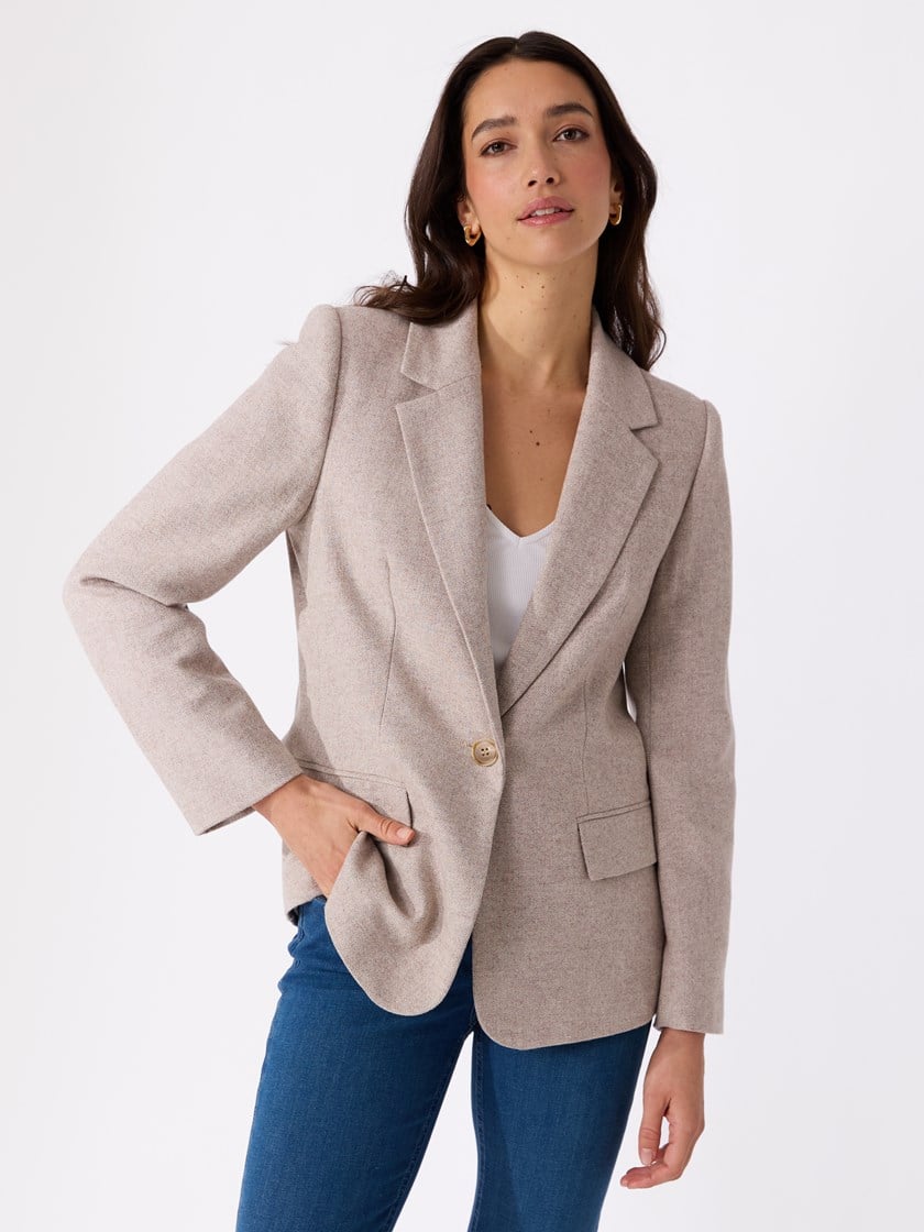 Candice blazer Cobblestone