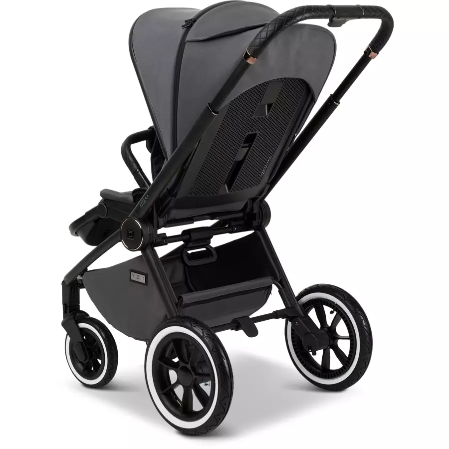 MOON Kombikinderwagen Resea Edition+ anthrazitblack matt