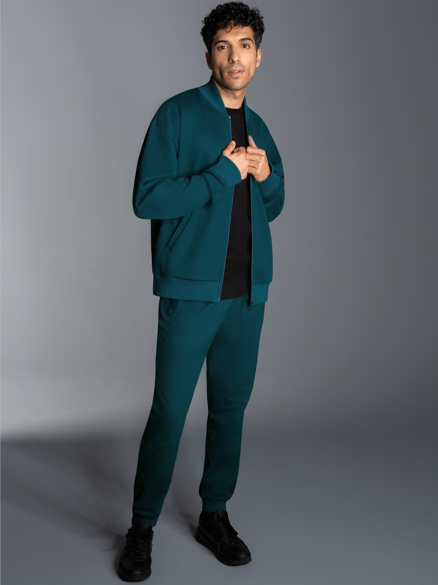 Tracksuit in weicher Sweat-Qualität Saphir