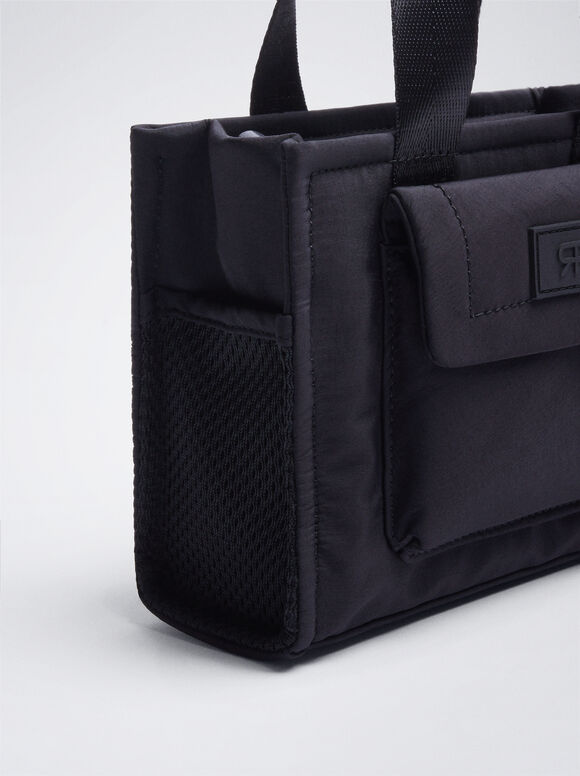 Bolsa Bandolera De Nylon - Preto