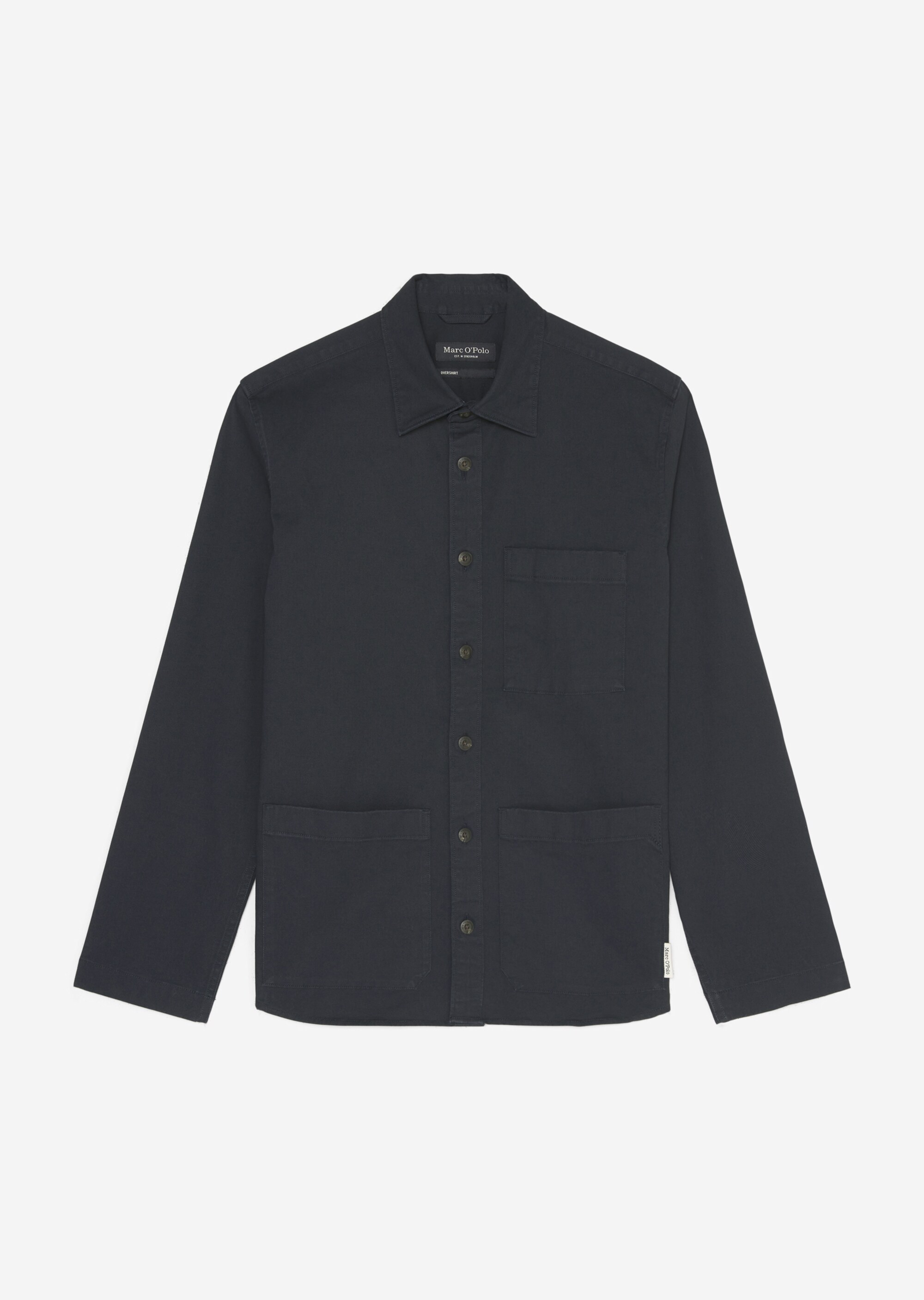 Twill-Overshirt aus Bio-Baumwoll-Mix