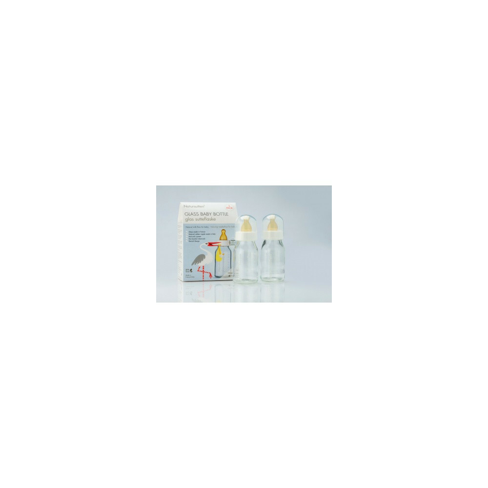Natursutten Glazen Drinkflessen 110 ml2 stuks