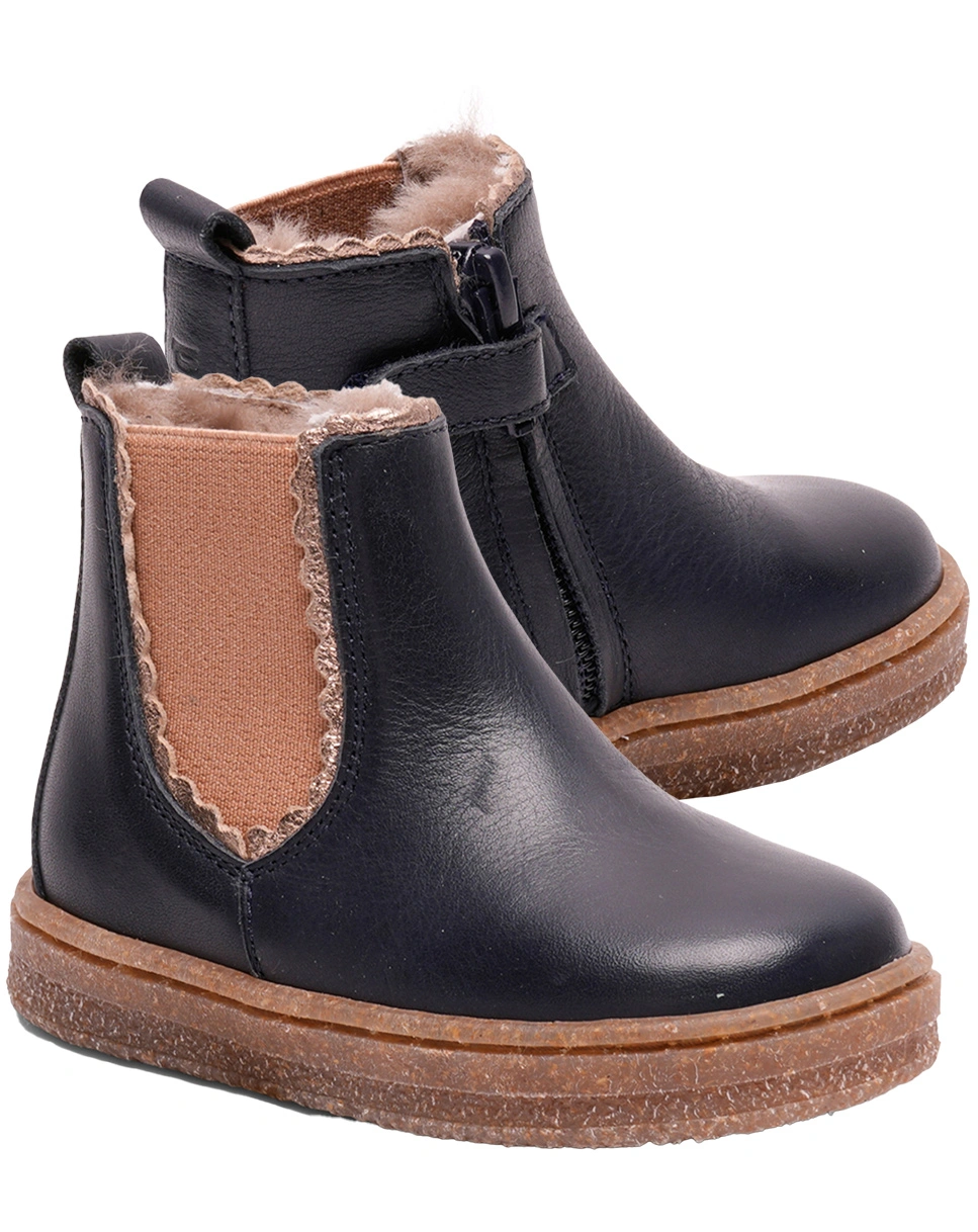 Chelsea-Boots SIGGI LAMB gefüttert in deep