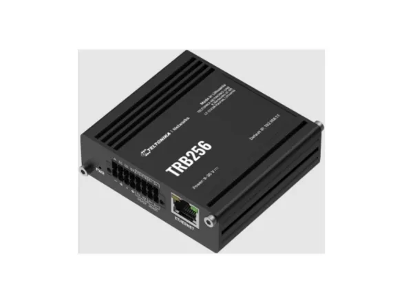 Teltonika TRB256 - Gateway - 100Mb LAN, BACnet, RS-485, Modbus, DNP3, RS-232 - LTE - 4G - desktop/væg/DIN-skinnemonterbar