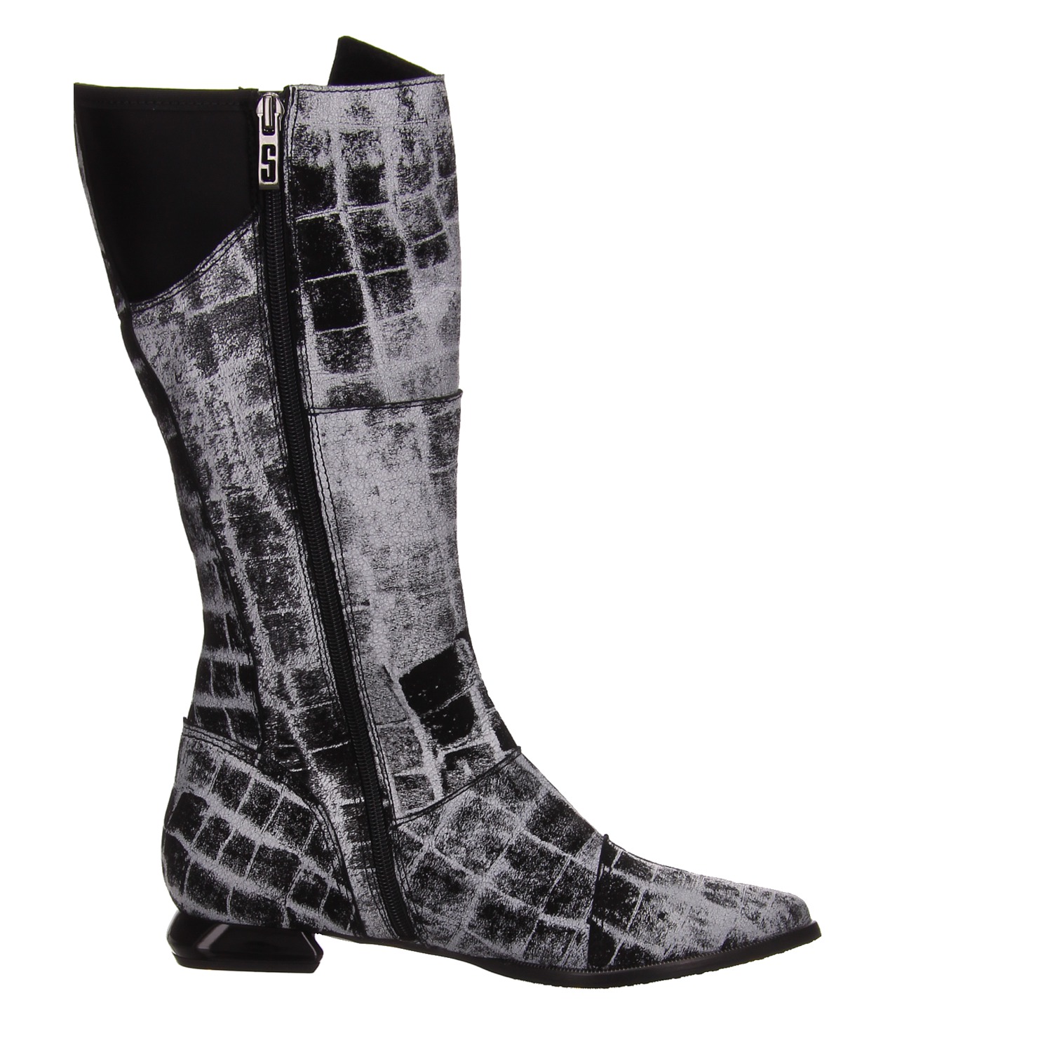 Simen Stiefel schwarz/weiß schwarz