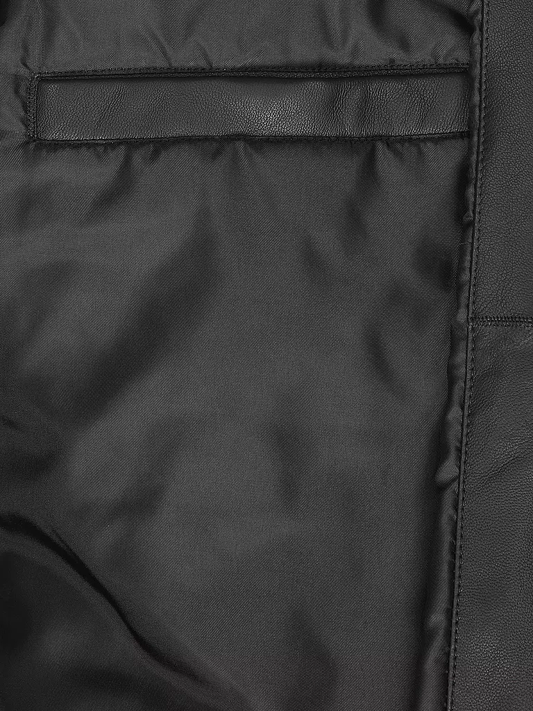 BOSS Lederjacke JUGE schwarz