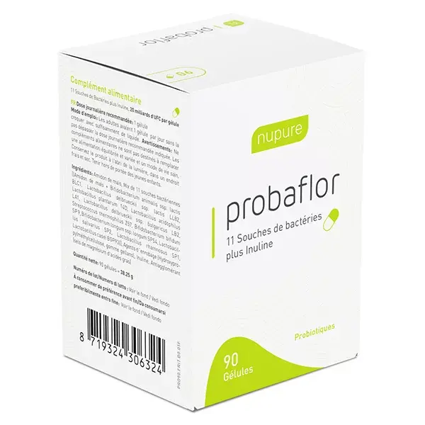 NuPure Probaflor Probiotiques 30 gélules