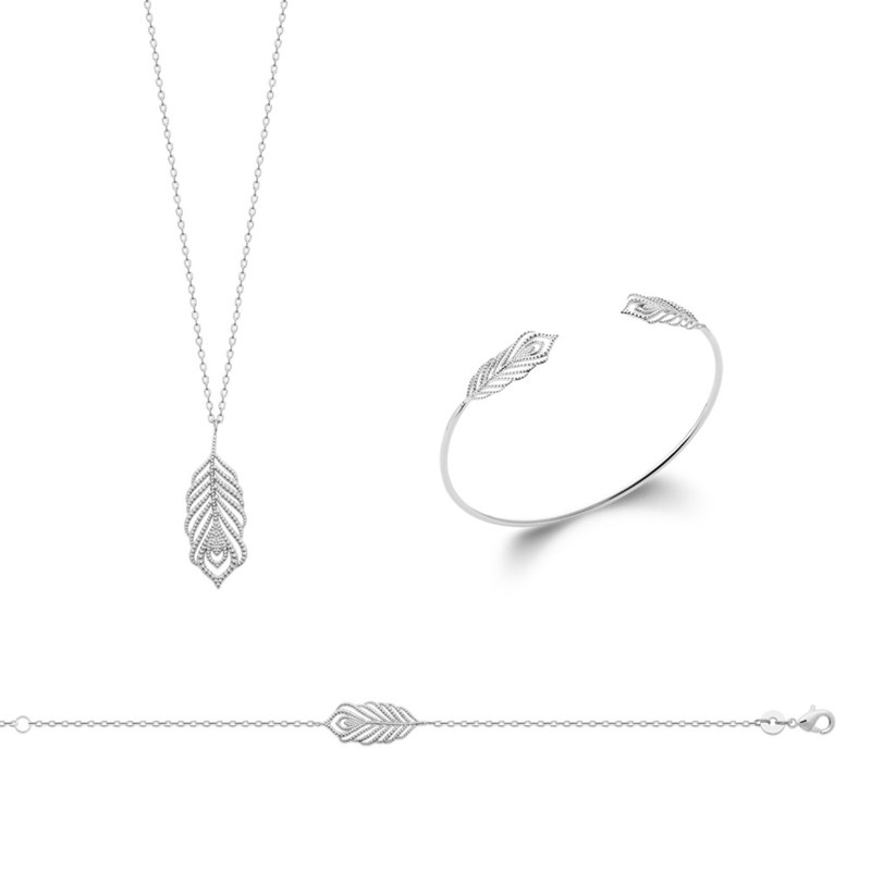 Collier Femme - Argent 925 - Longueur : 45 cm