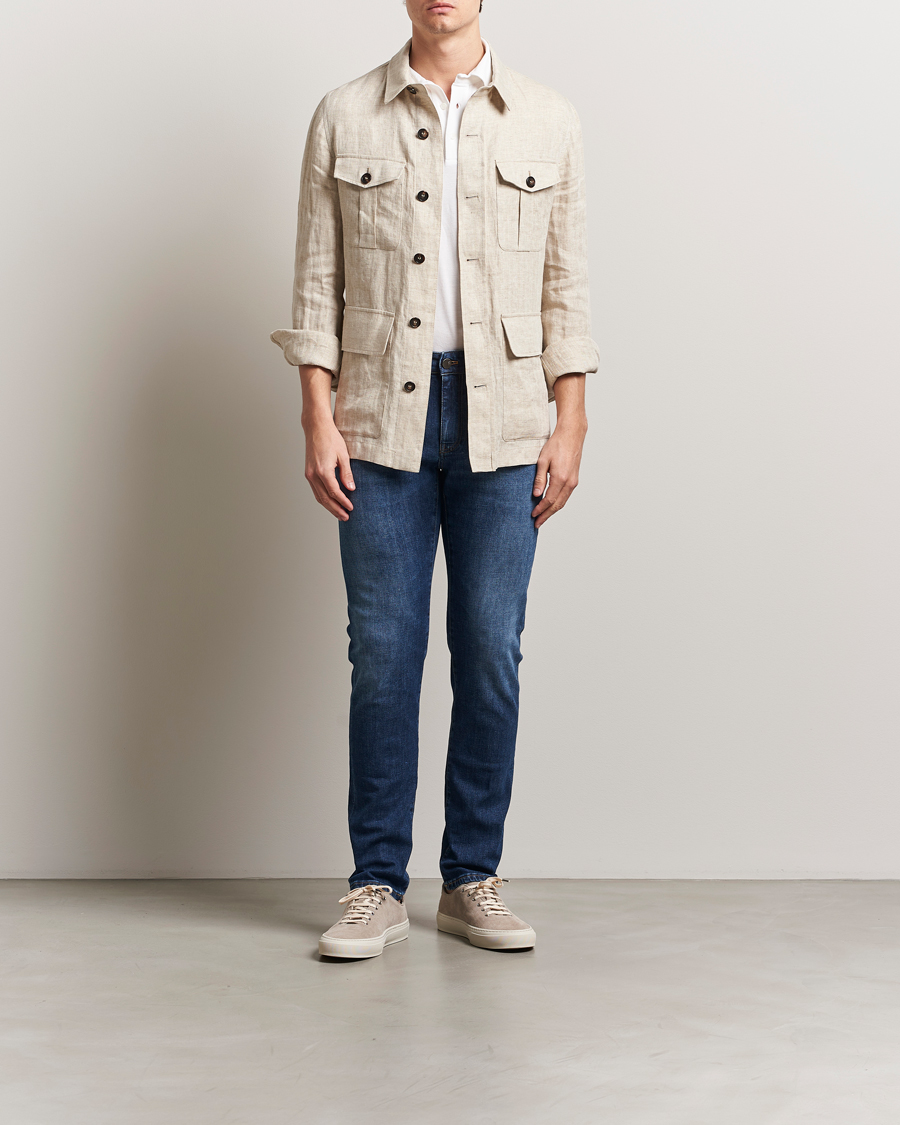 PT01 Slim Fit Stretch Jeans Dark Blue Wash
