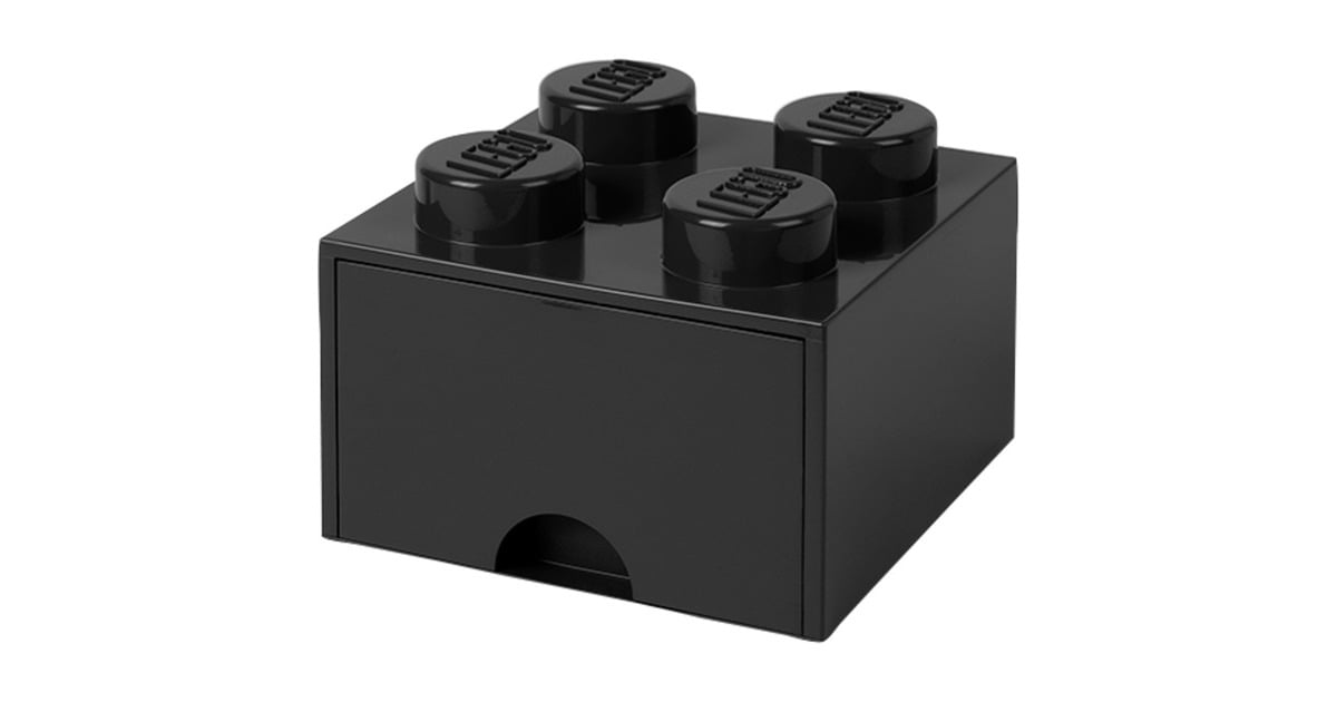 Room CopenhagenLEGO Brick Drawer 4 Zwart opbergdoos  (Zwart)