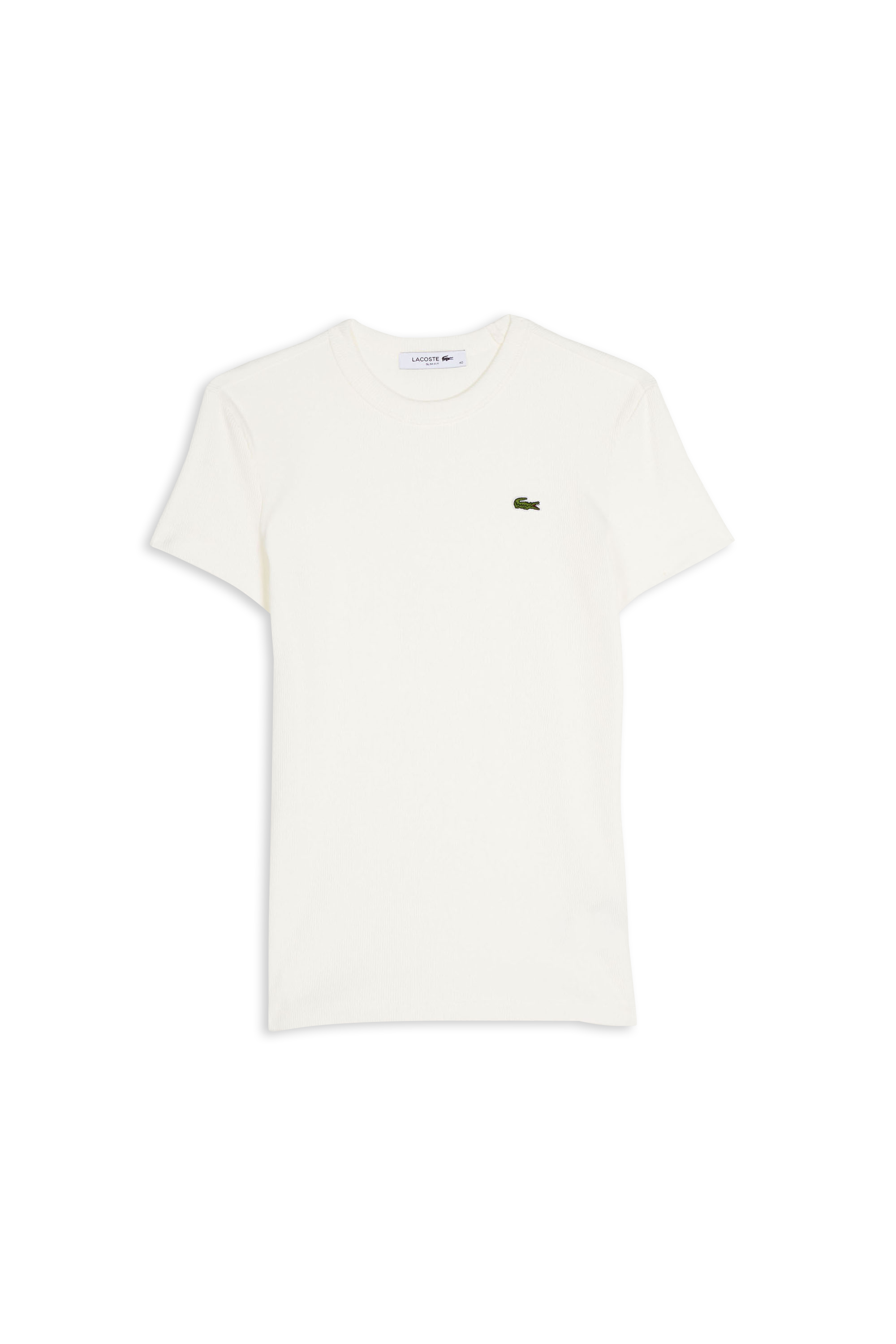 LACOSTE t-shirt CORE RIB Blanc