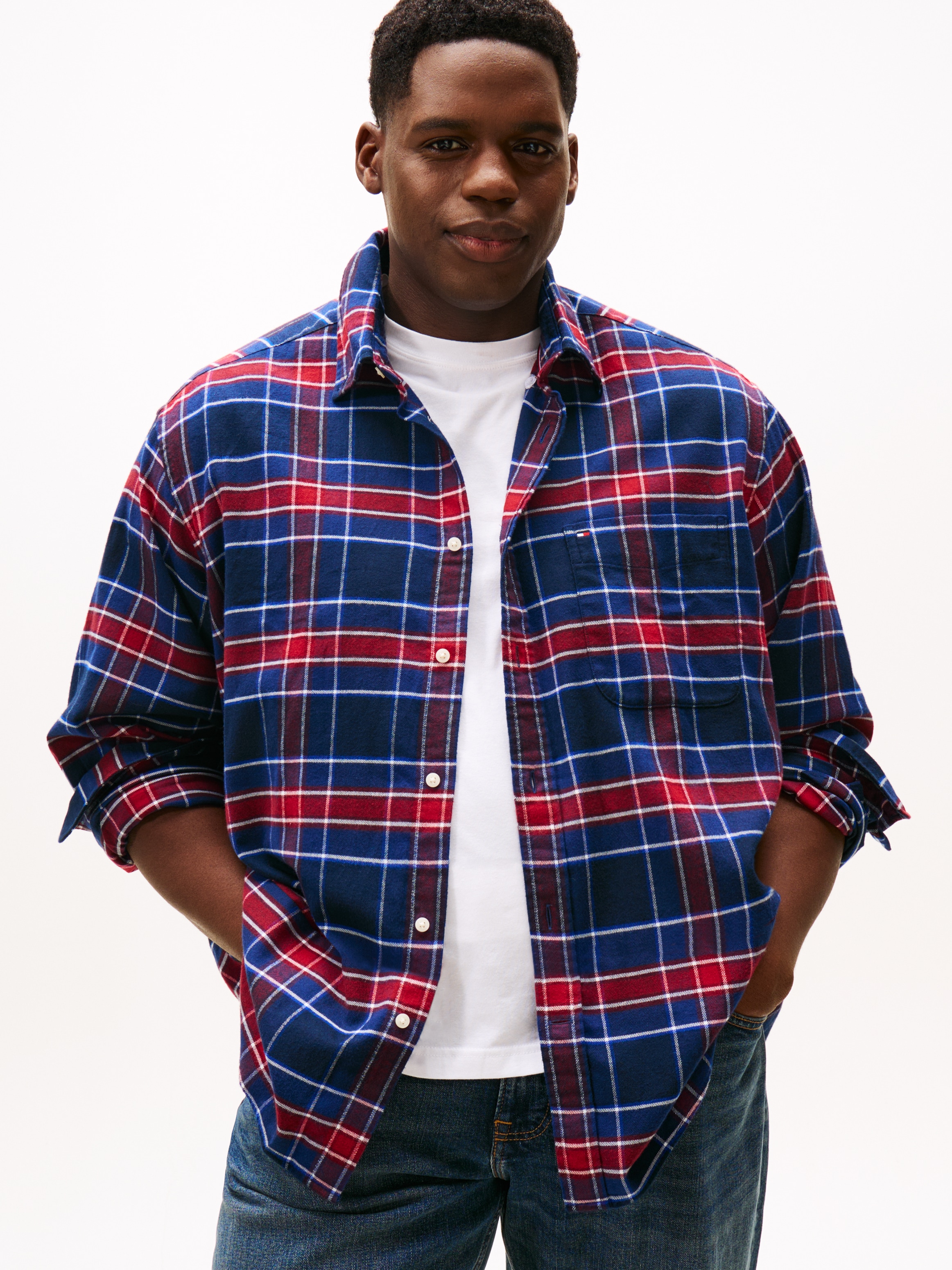 Tommy Hilfiger Big & Tall Flanellhemd »FLANNEL TARTAN CHECK«, Grosse Grössen