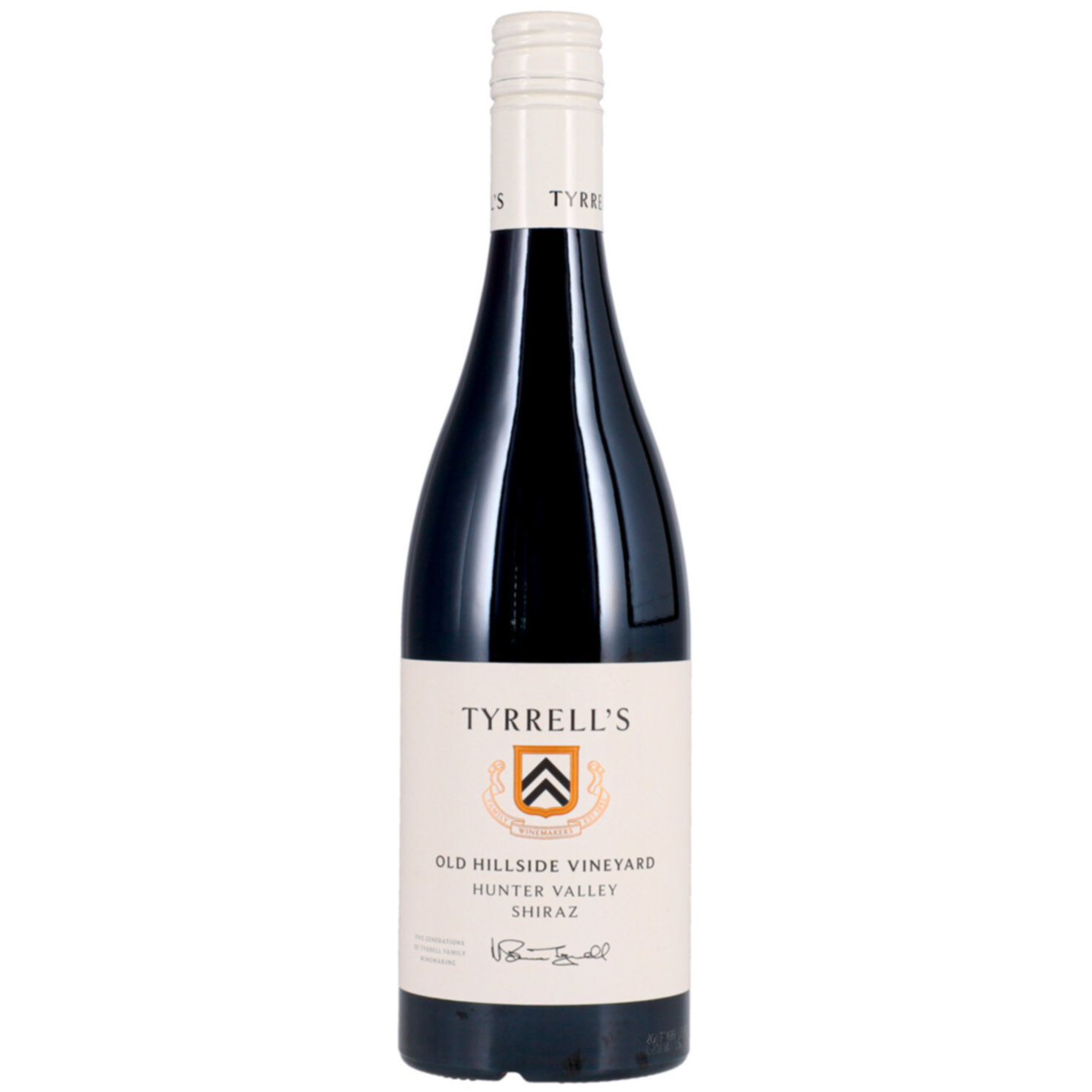 Old Hillside Vineyard Hunter Valley Shiraz Tyrell's Wines New South Wales -75cl