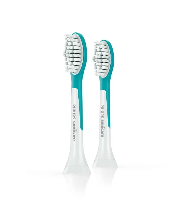 Philips Sonicare For Kids HX6042 - Ekstra tandbørstehoved - til tandbørste - akvamarin (pakke med 2)