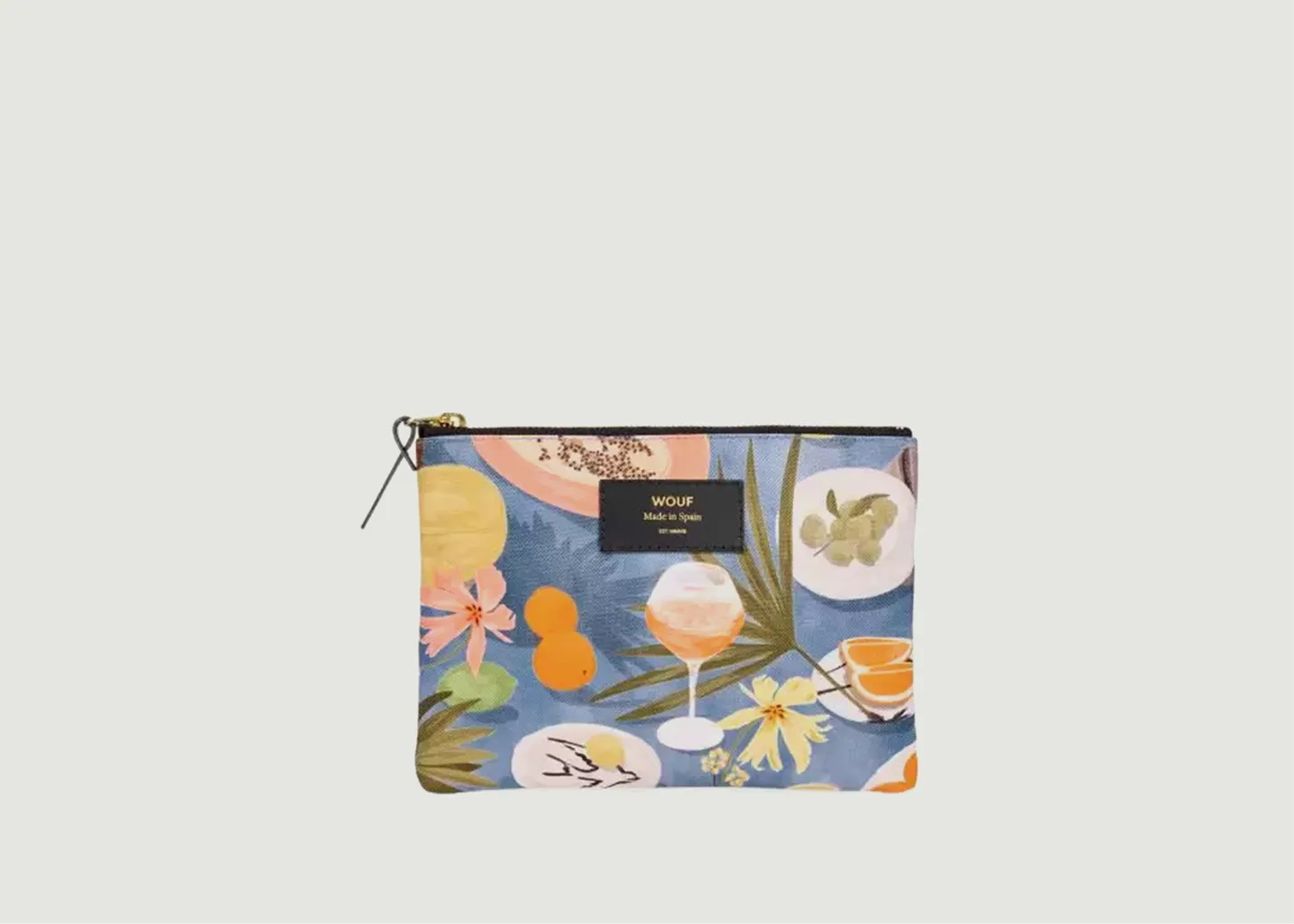 Pochette large motif fantaisie Cadaques Wouf