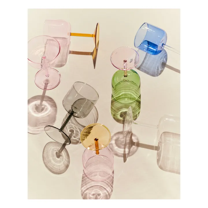 Hay Verre à pied Tint en borosilicate - Set de 2 | Gris