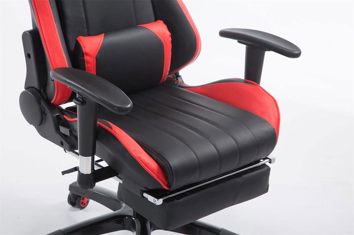 CLP Racing Gaming Bürostuhl Shift XL Mit Kunstlederbezug l Gamingstuhl Mit Leichtlaufrollen l Höhenverstellbarer Drehstuhl