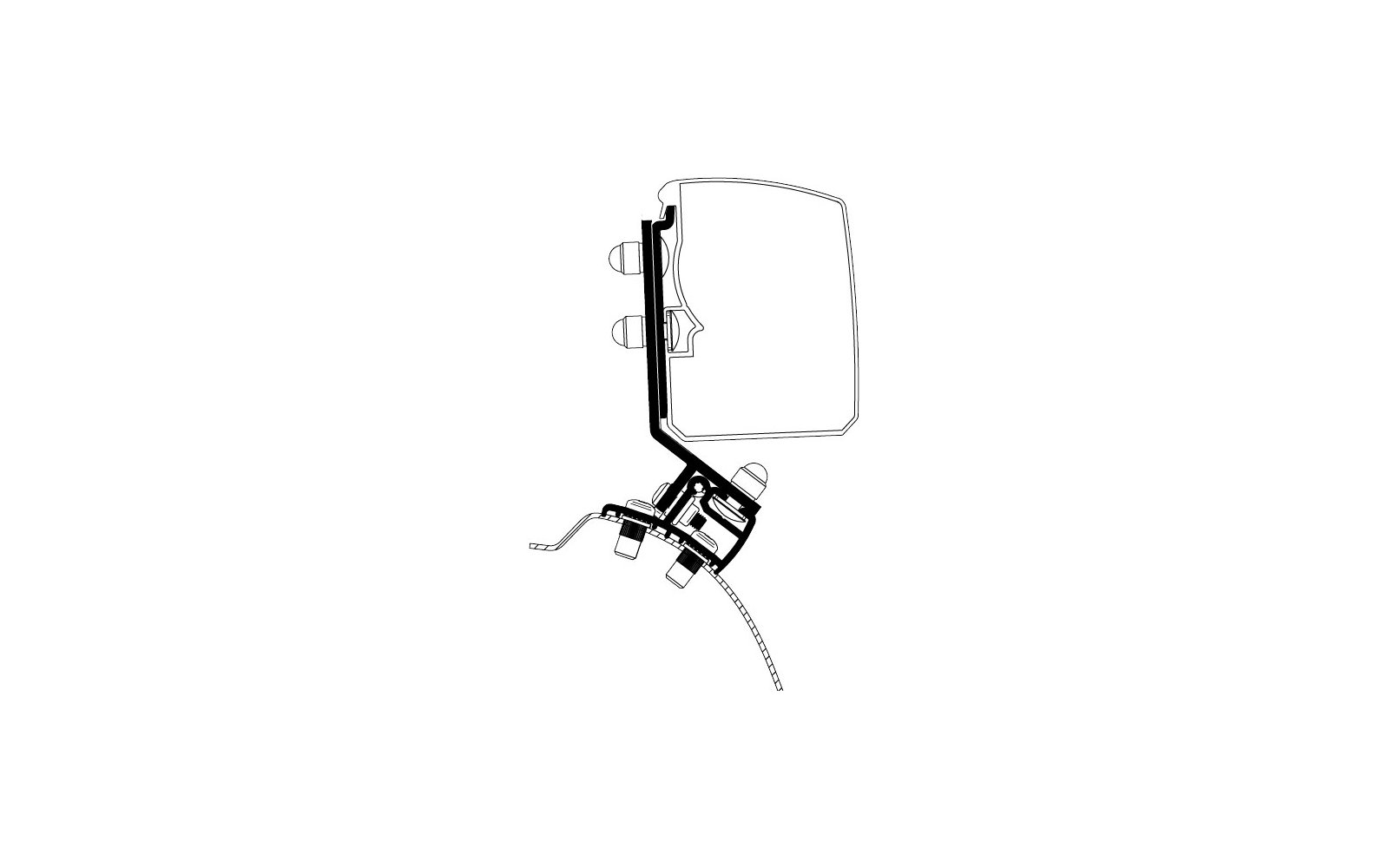 Thule Omnistor 3200 Markisenadapter PSA Minivan Fixed RHD