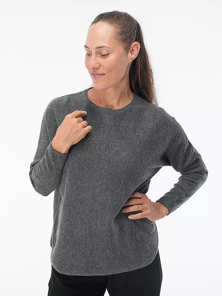 DAVIDA Kaschmirpullover  grau