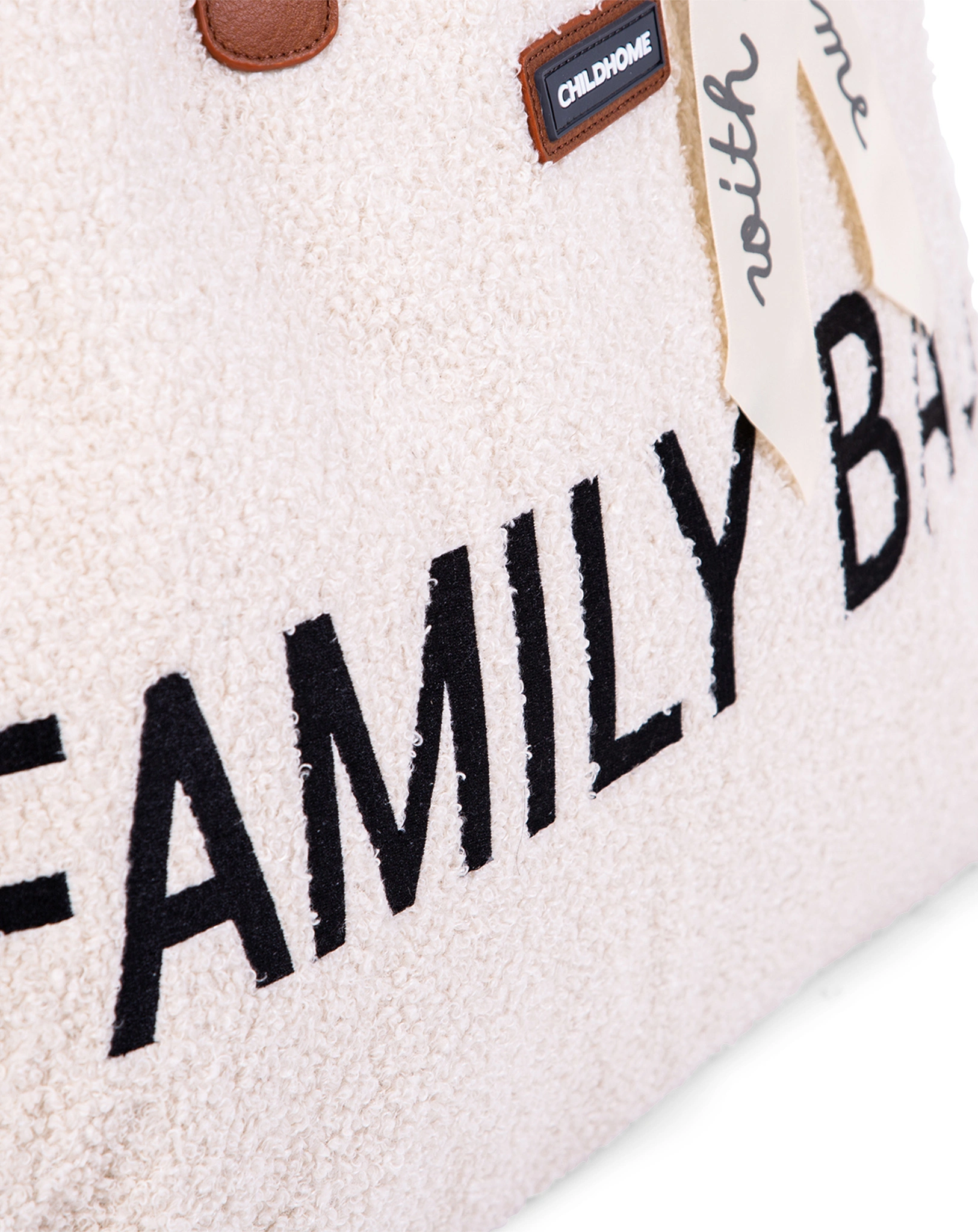Wickeltasche FAMILY BAG TEDDY (55x18x40) in offwhite