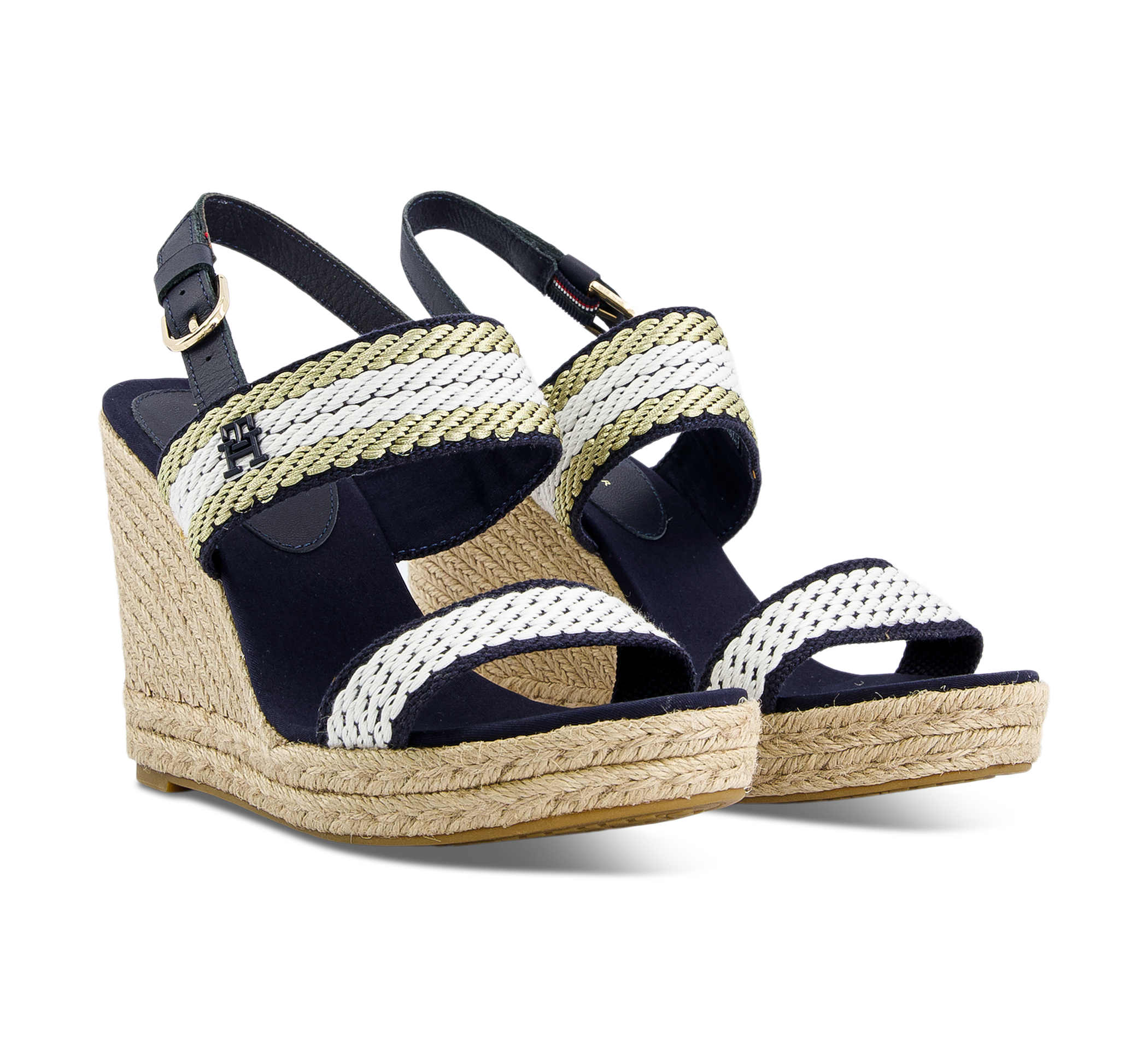 Tommy Hilfiger Golden Webbing Wedge - Keilsandaletten