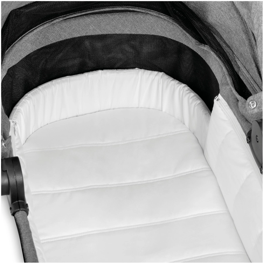 hauck Kinderwagen Vision X Set Silver Melange Grey