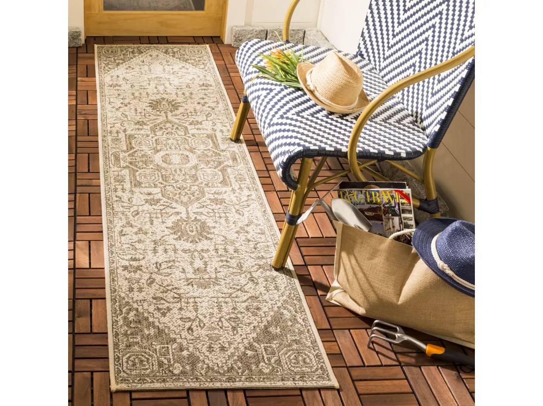 Tapis Beige & Cream 61 X 244 cm - Elba