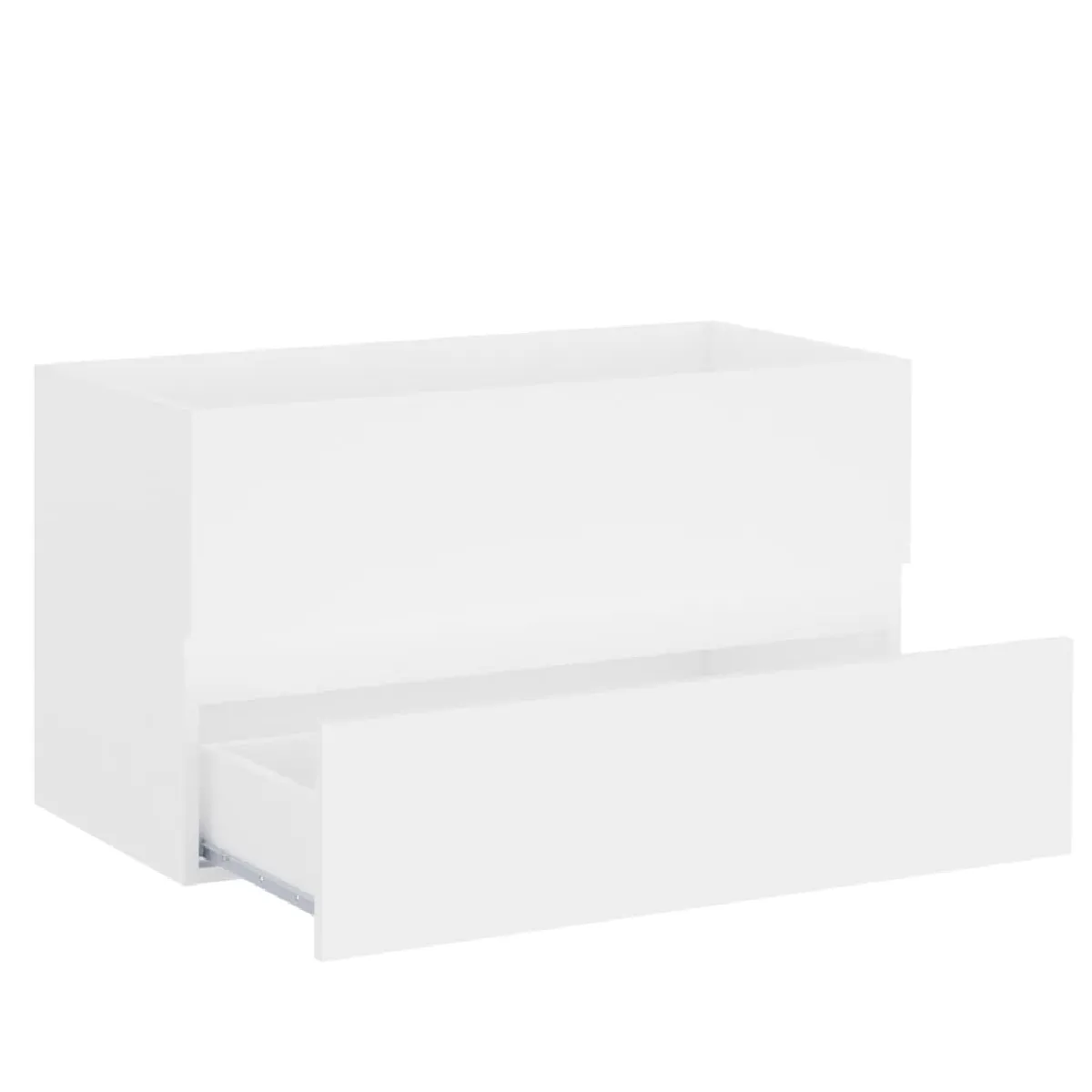 vidaXL Blanc Bois d'ingénierie