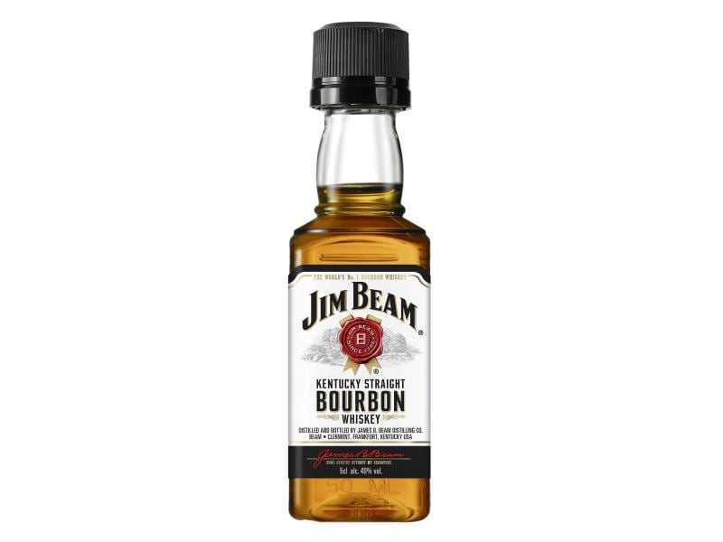 Jim Beam Whiskey White Label Bourbon 10 x 5 cl Amerikanischer Whiskey