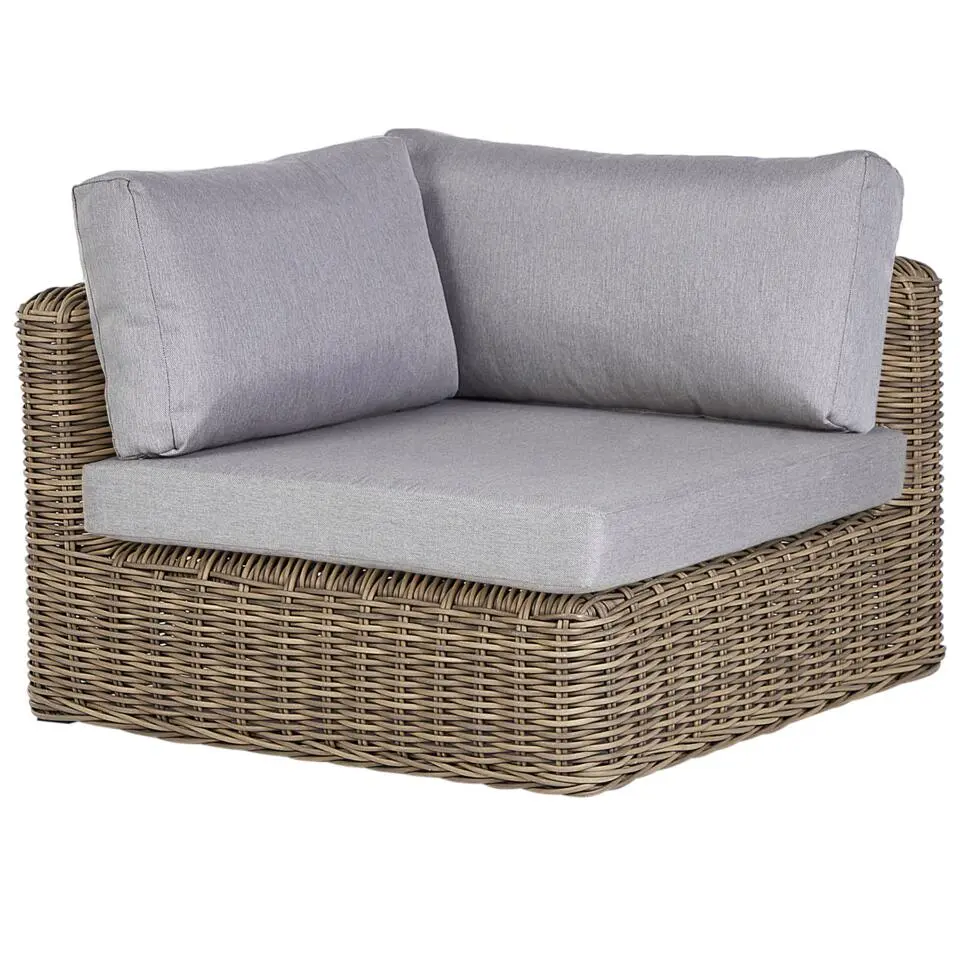 PALERMO - Loungeset - Lichtbruin - PE rotan