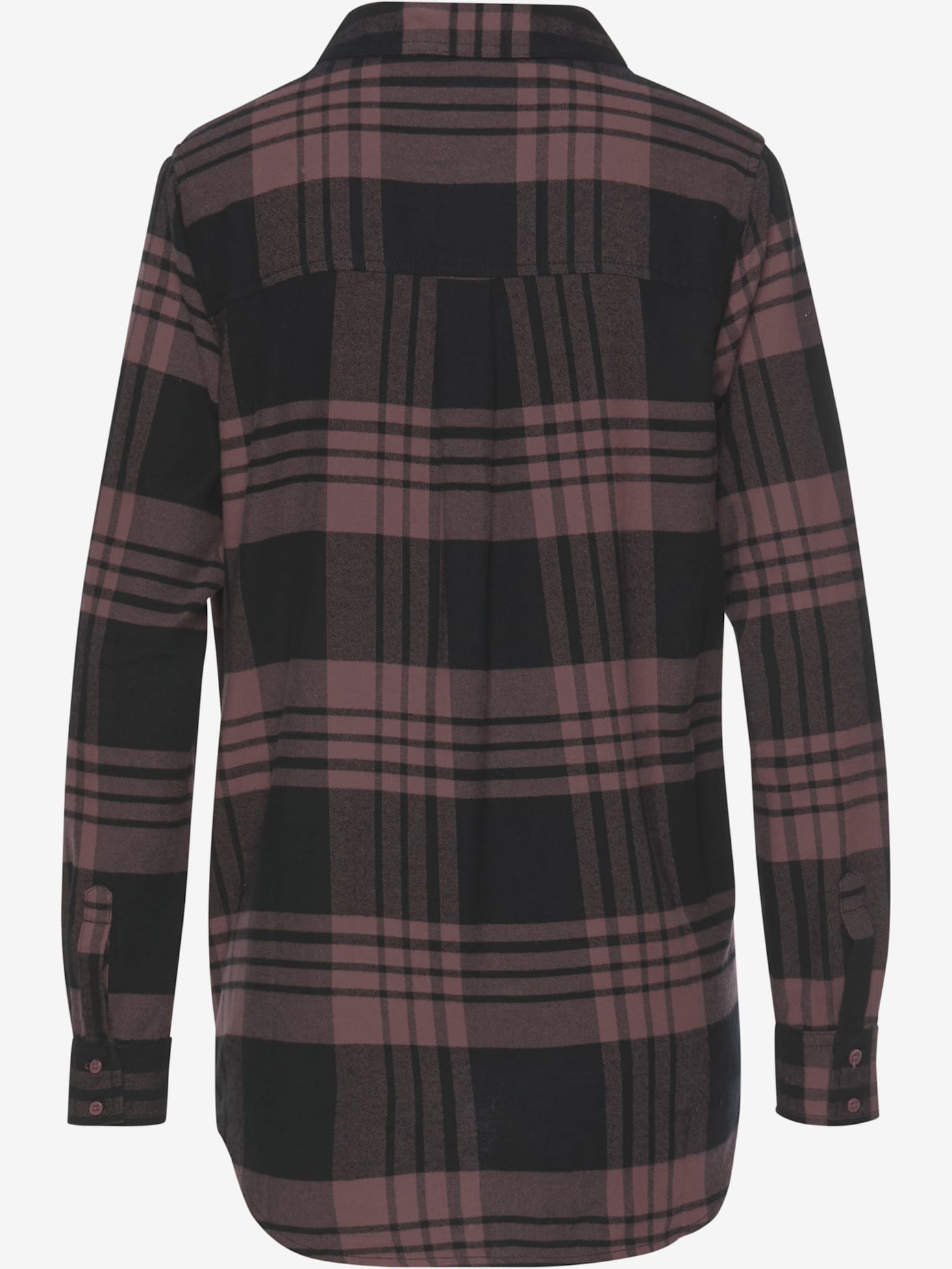 Chemisier à carreaux décontracté, col chemise