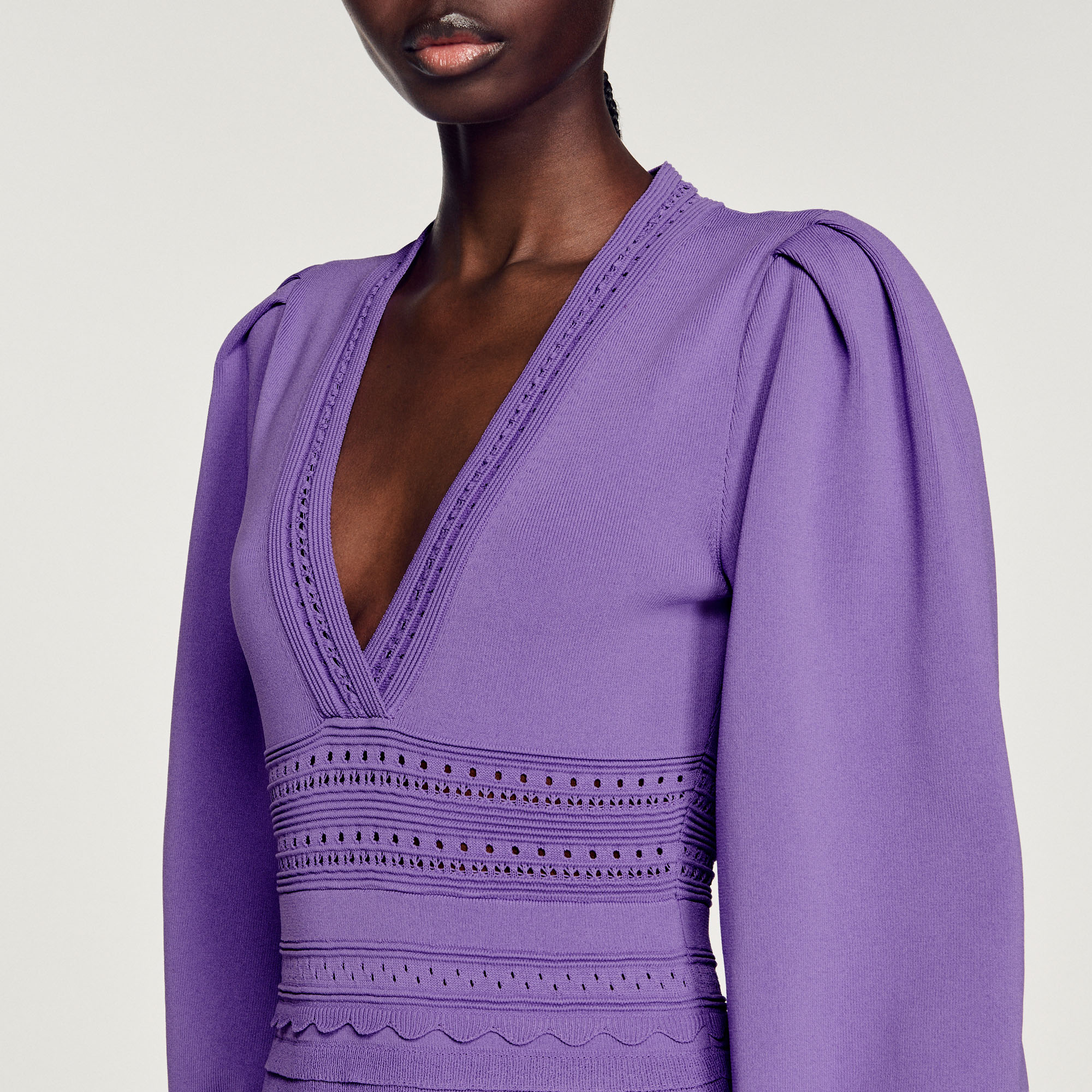 Robe courte á volants