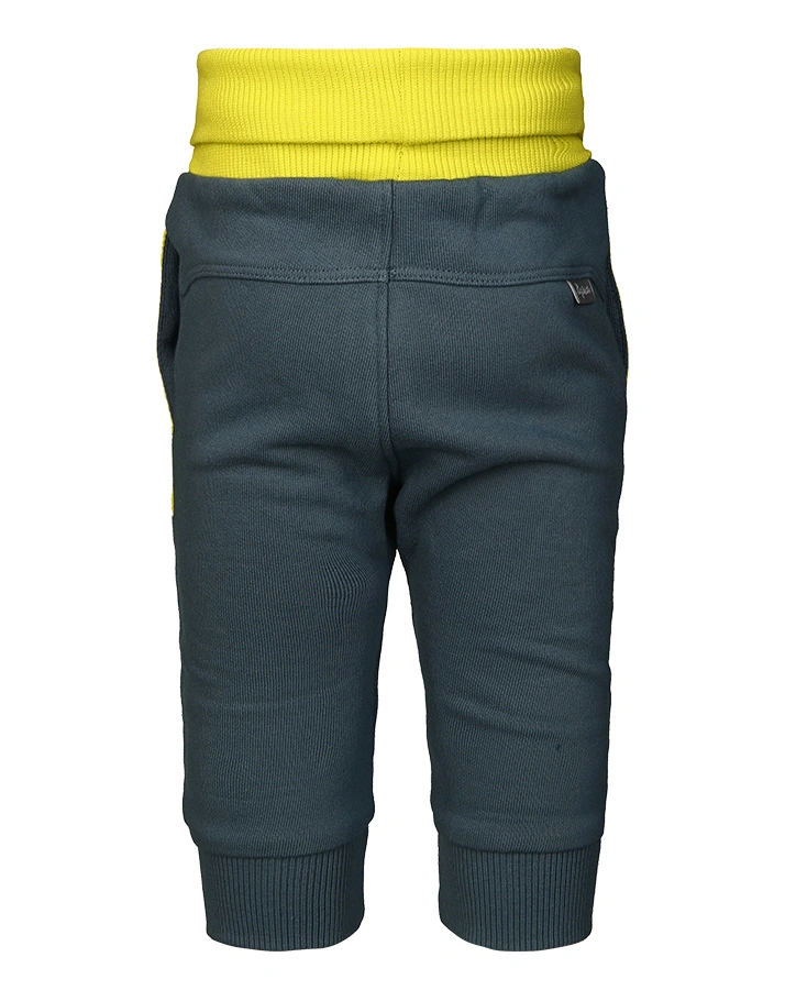 Sweat-Hose SPORTY DINO in blaugrau/limette