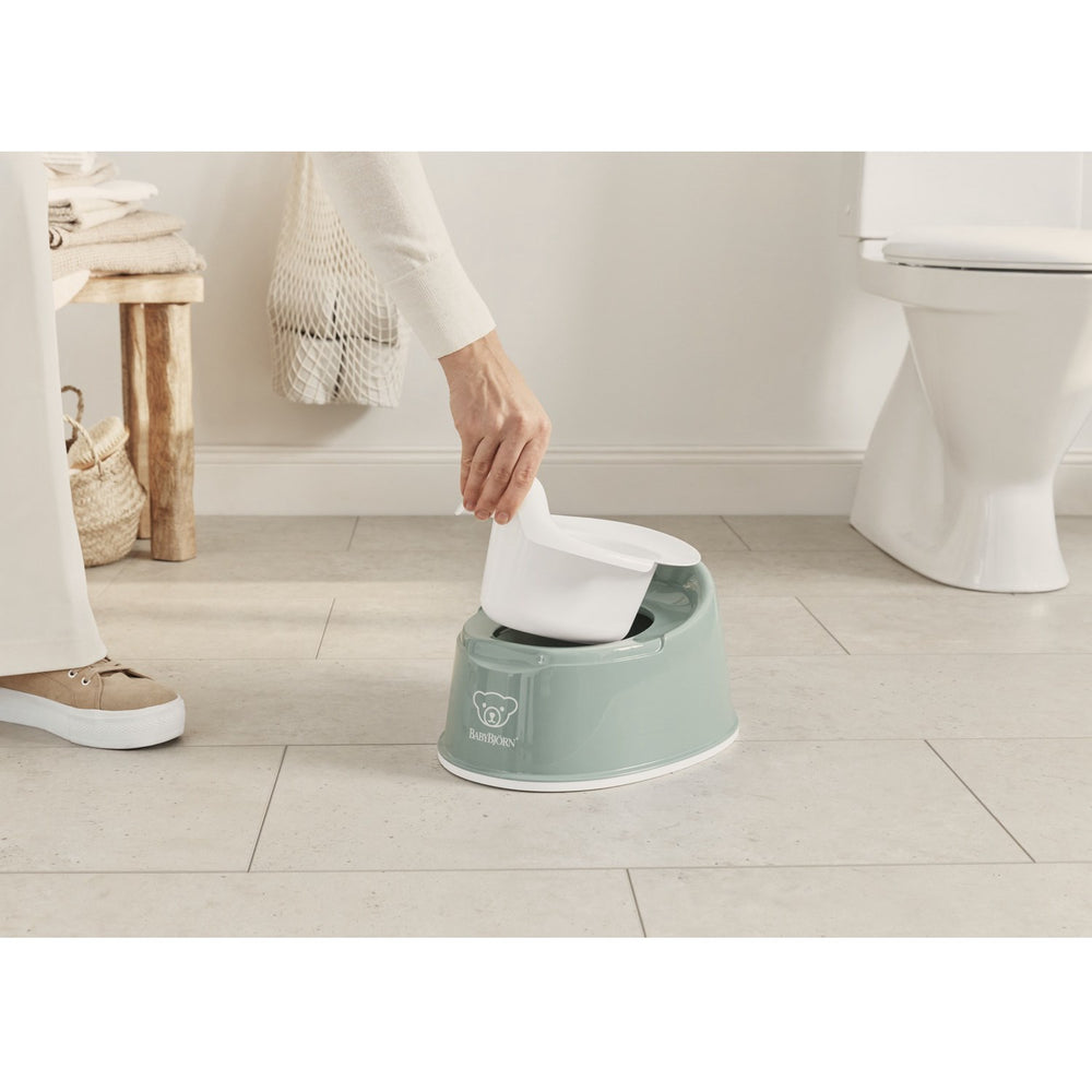 Køb BabyBjörn Grey Green/White Smart Potte