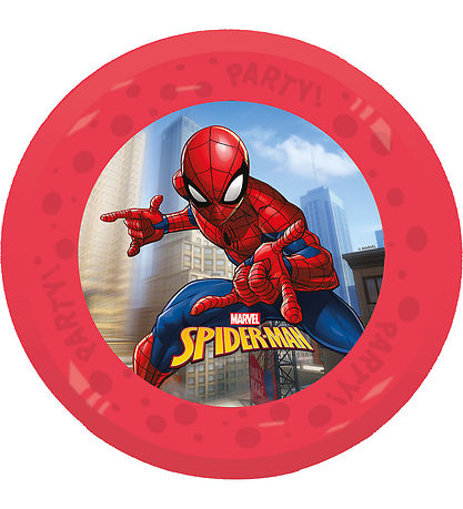 Decorata Party Kunststoffteller - 4er-Pack - 21 cm - Spider-Man