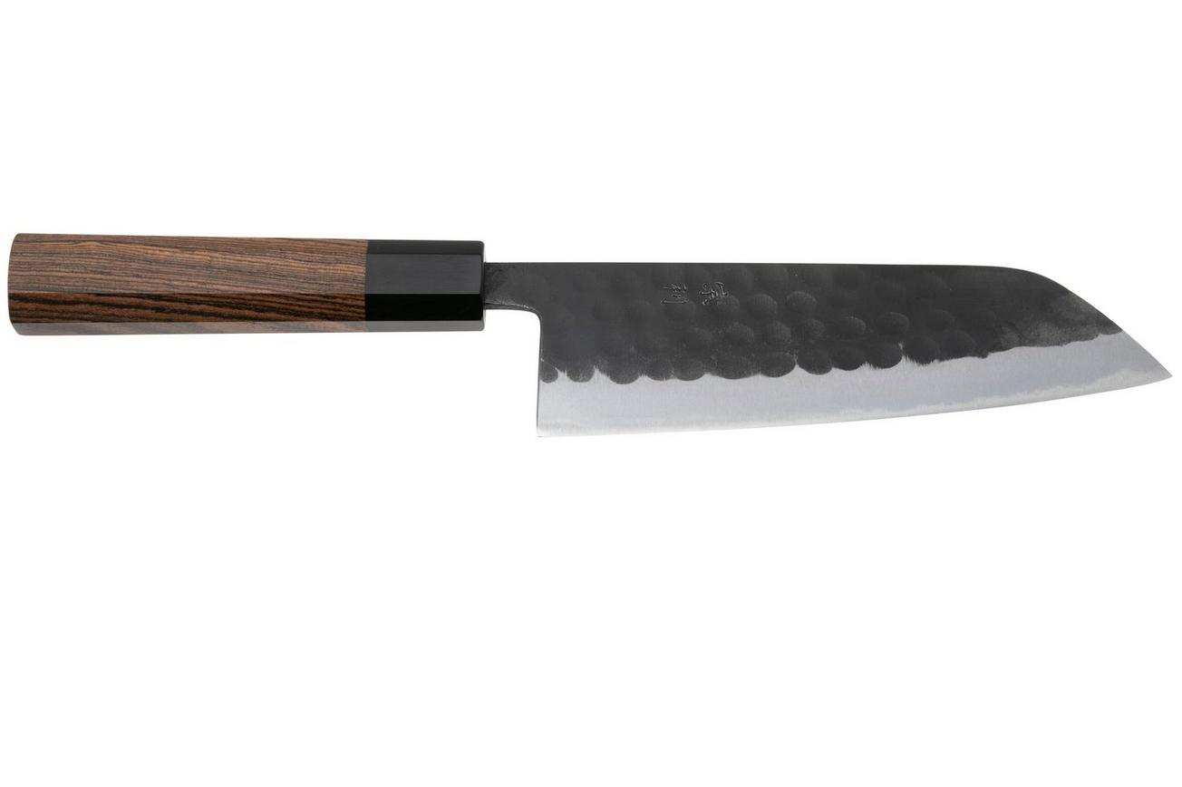 Munetoshi Black Hammer-Tone Santoku, santokumes 16.5 cm