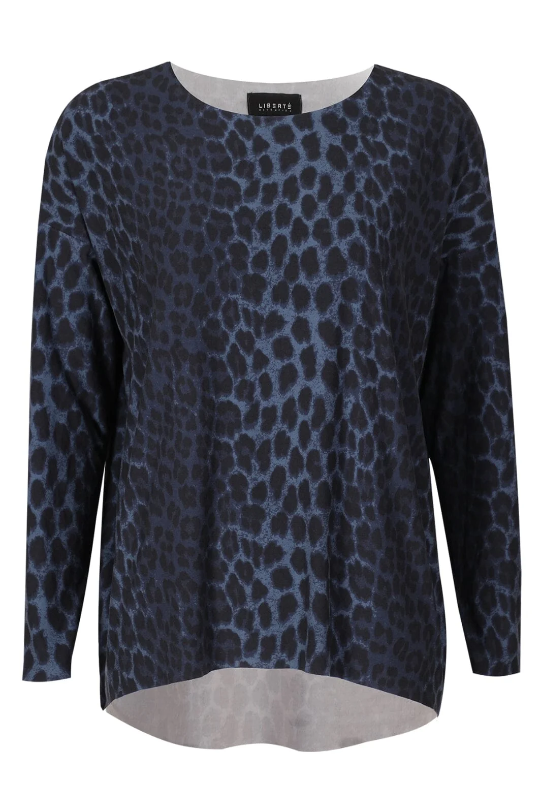 Liberte Alma-Ls-Top dusty navy leo