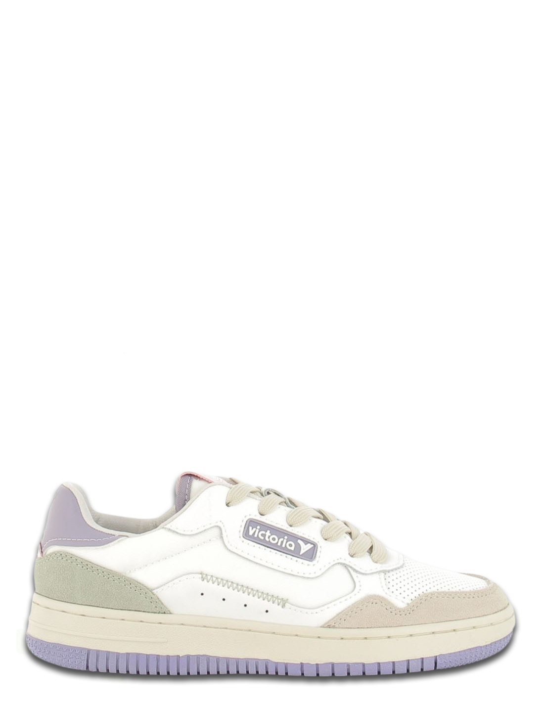 victoria Baskets de ville femme - Blanc/Violet