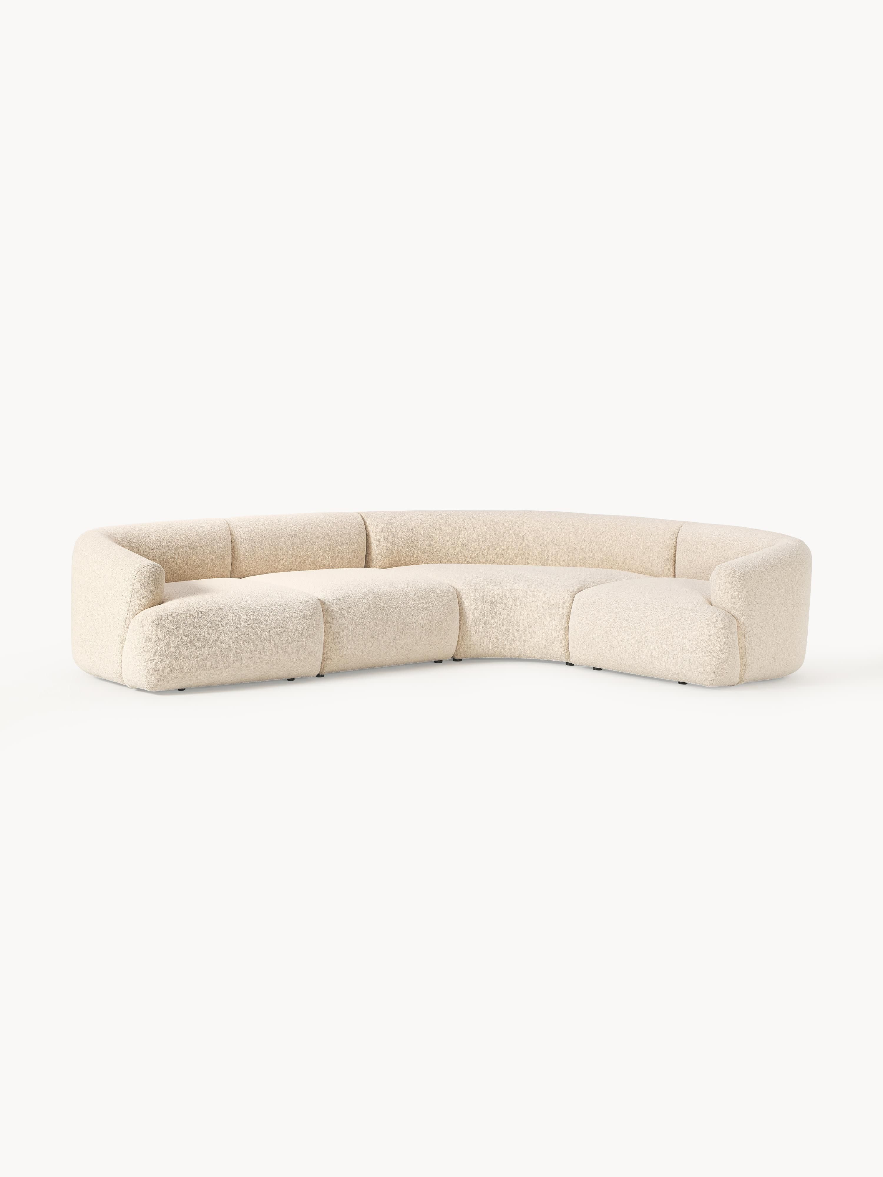 Modulaire bouclé hoekbank Sofia (4 zits)
