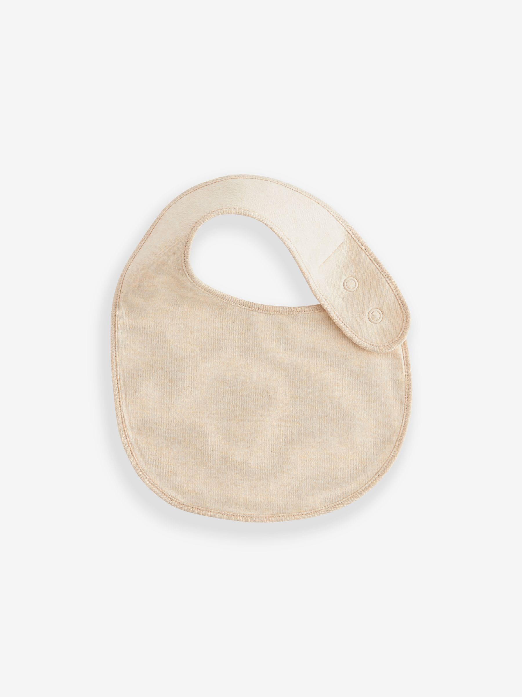 Neutraal - Verpakking van 5 babyslabbetjes van 100% katoen